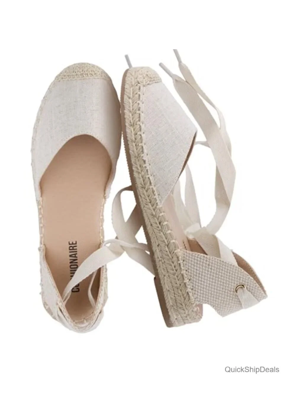 Cushionaire Talisa Espadrilles Women's Closed Toe Wedge Sandals with Elastic